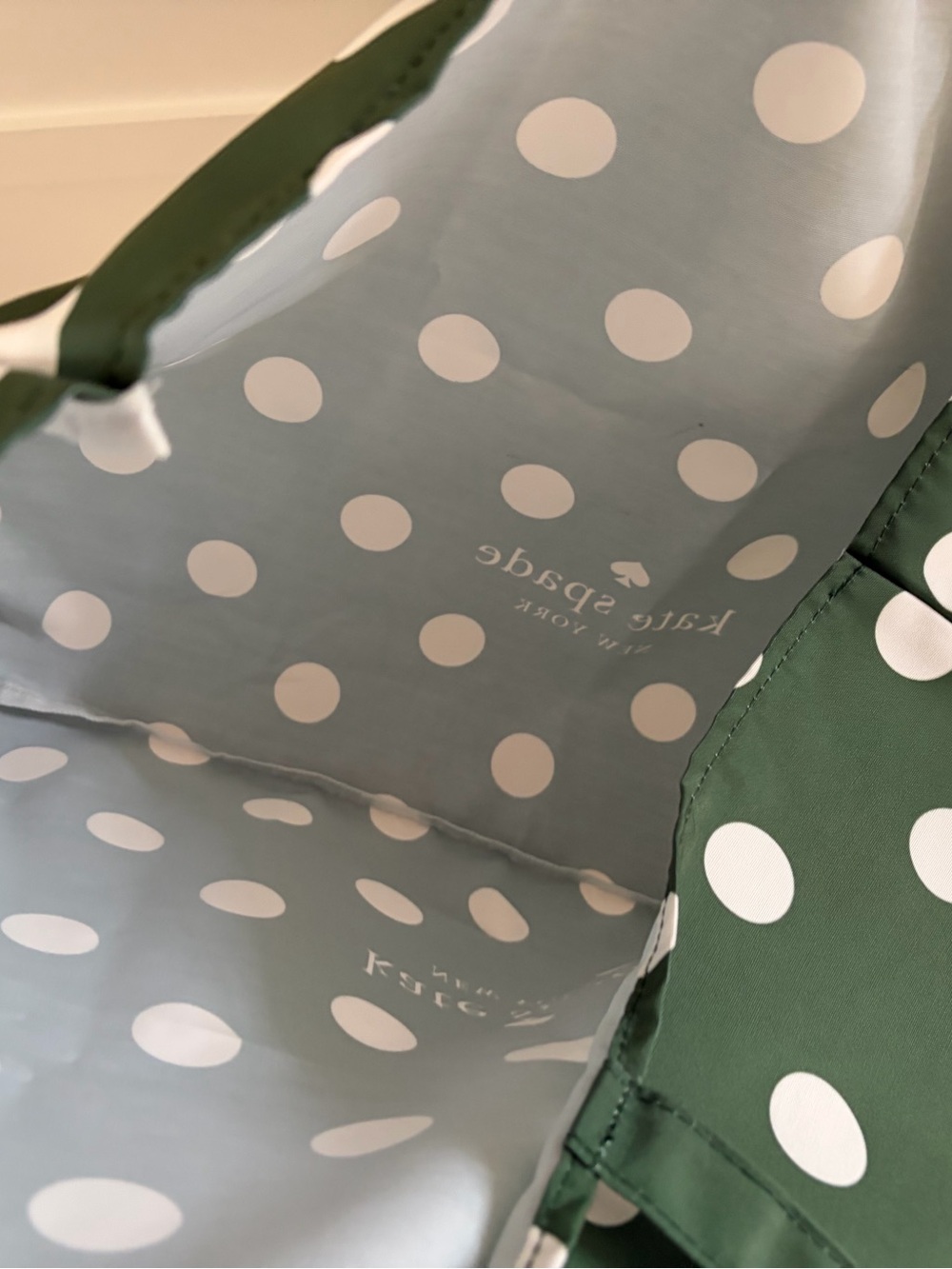 Like New KATE SPADE Dot Canvas Tote Bag Sz: OS - Picture 7 of 14